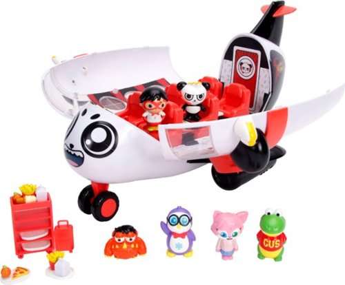 Ryan's World Combo Panda Airlines Airplane - White GLOBAL SHIPPING