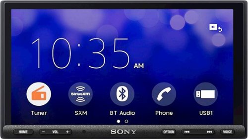 Sony - 6.95" - Android Auto/Apple® CarPlay™ - Built-in Bluetooth - In-Dash Digital Media Receiver - Black