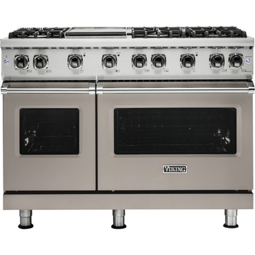 Viking - Professional 5 Series Freestanding Double Oven Gas Convection Range - Pacific Gray