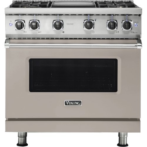 Viking - Professional 5 Series 5.1 Cu. Ft. Freestanding Gas Convection Range - Pacific Gray