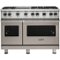 Viking - Professional 5 Series 6.1 Cu. Ft. Freestanding Double Oven LP Gas Convection Range - Pacific Gray-Front_Standard