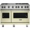 Viking - Professional 5 Series Freestanding Double Oven Gas Convection Range - Vanilla Cream-Front_Standard