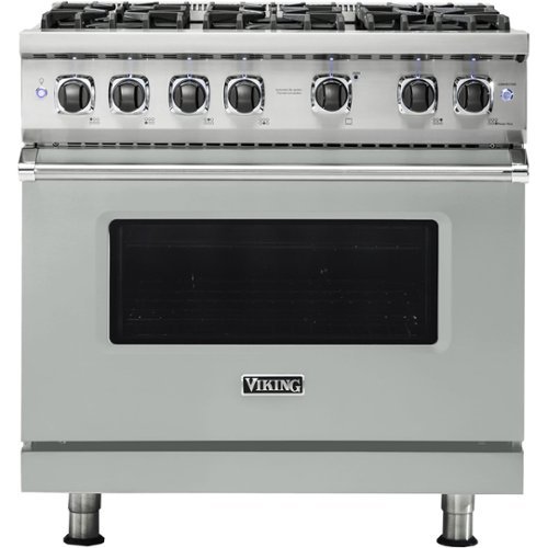 

Viking - Professional 5 Series 5.1 Cu. Ft. Freestanding Gas Convection Range - Arctic Gray