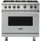 Viking - Professional 5 Series 5.1 Cu. Ft. Freestanding Gas Convection Range - Arctic Gray-Front_Standard