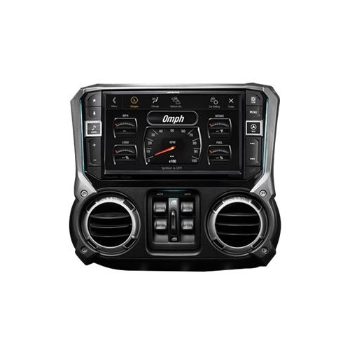 Alpine - 9" Built-in Bluetooth - Satellite Radio-ready In-Dash Digital Media Receiver - Black-Front_Standard 