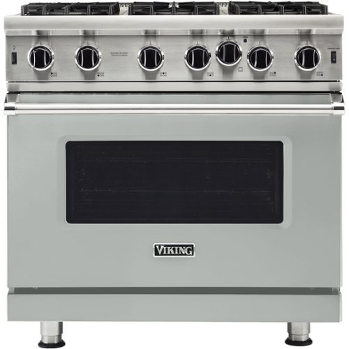 Viking - Professional 5 Series 5.1 Cu. Ft. Freestanding LP Gas Convection Range - Arctic gray