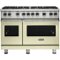Viking - Professional 5 Series 6.1 Cu. Ft. Freestanding Double Oven LP Gas Convection Range - Vanilla Cream-Front_Standard