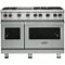 Viking - Professional 5 Series 6.1 Cu. Ft. Freestanding Double Oven LP Gas Convection Range - Arctic Gray-Front_Standard