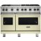 Viking - Professional 5 Series 6.1 Cu. Ft. Freestanding Double Oven LP Gas Convection Range - Vanilla Cream-Front_Standard