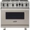 Viking - Professional 5 Series 5.1 Cu. Ft. Freestanding Gas Convection Range - Pacific Gray-Front_Standard