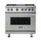Viking - VGR Freestanding 7-Series Gas 36"W Range - Arctic Gray-Front_Standard