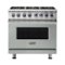 Viking - VGR Freestanding 7-Series Gas 36"W Range - Arctic Gray-Front_Standard