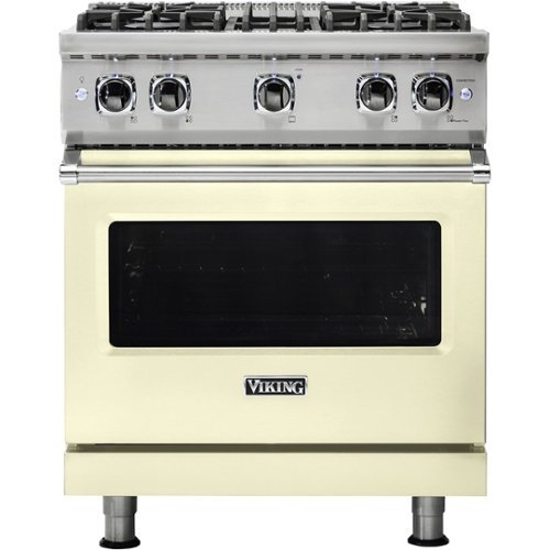 

Viking - Professional 5 Series 4.0 Cu. Ft. Freestanding LP Gas Convection Range - Vanilla Cream