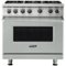 Viking - Professional 5 Series 5.1 Cu. Ft. Freestanding LP Gas Convection Range - Arctic Gray-Front_Standard