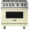 Viking - Professional 5 Series 5.1 Cu. Ft. Freestanding Gas Convection Range - Vanilla Cream-Front_Standard