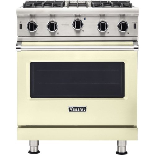 Viking - Professional 5 Series 4.0 Cu. Ft. Freestanding Gas Convection Range - Vanilla cream