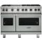 Viking - Professional 5 Series Freestanding Double Oven Gas Convection Range - Arctic Gray-Front_Standard