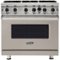 Viking - Professional 5 Series 5.1 Cu. Ft. Freestanding LP Gas Convection Range - Pacific Gray-Front_Standard