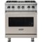 Viking - 5-Series 4.7 Cu. Ft. Self-Cleaning Freestanding Dual Fuel Convection Range - Pacific Gray-Front_Standard