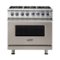 Viking - VGR Freestanding 7-Series Gas 36"W Range - Pacific Gray-Front_Standard