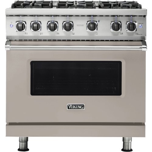 Viking - Professional 5 Series 5.1 Cu. Ft. Freestanding LP Gas Convection Range - Pacific Gray