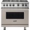 Viking - Professional 5 Series 5.1 Cu. Ft. Freestanding LP Gas Convection Range - Pacific Gray-Front_Standard