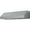 Viking - 60 inches - Externally Vented & Recirculating - Wall Range Hood - Arctic Gray-Front_Standard