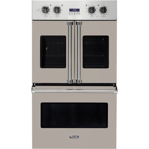 Viking - Professional 7 Series 30" Built-In Double Electric Convection Wall Oven - Pacific Gray