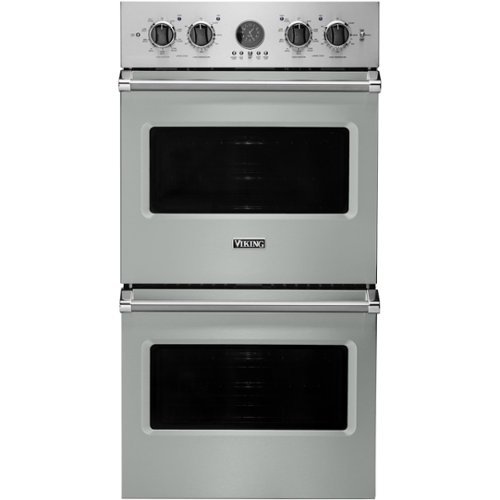 Viking - Professional 5 Series 27" Built-In Double Electric Convection Wall Oven - Arctic gray