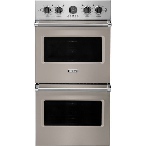 Viking - Professional 5 Series 27" Built-In Double Electric Convection Wall Oven - Pacific gray