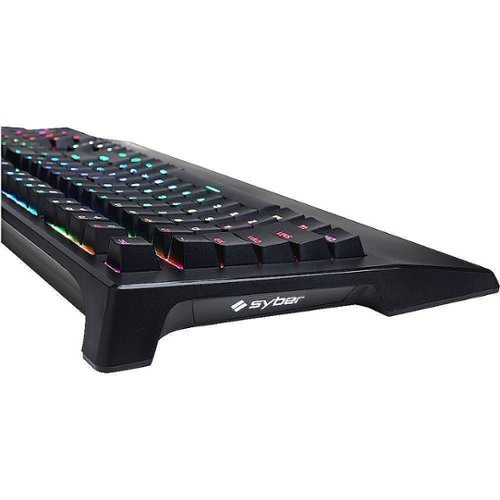 CyberPowerPC Syber K1 Wired Gaming Mechanical Kontact Blue Switch Keyboard with RGB Back Lighting - Black GLOBAL SHIPPING