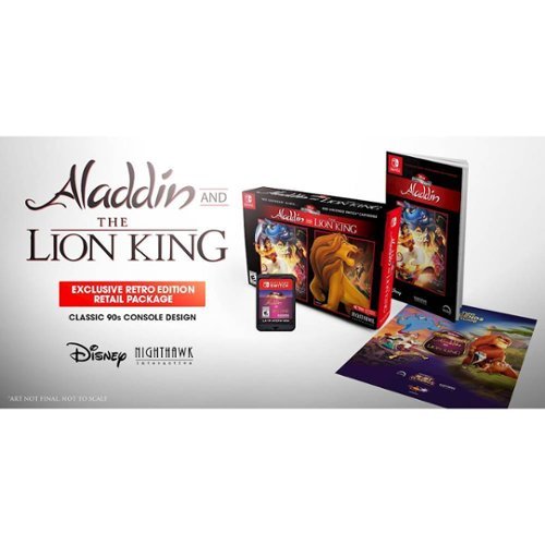 Nighthawk Interactive Disney Classic Games: Aladdin and The Lion King Box Retro Edition - Nintendo Switch WORLDWIDE DELIVERY