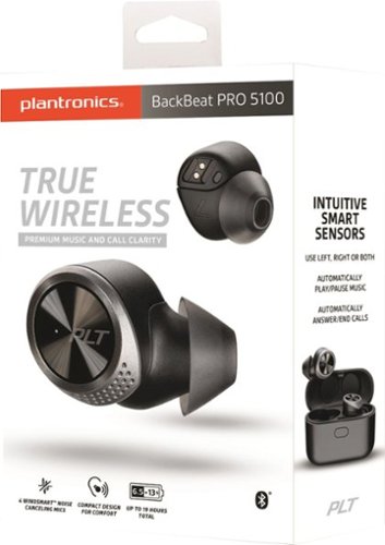 Plantronics BackBeat PRO 5100 True Wireless In-Ear Headphones - Black SHOP ONLINE