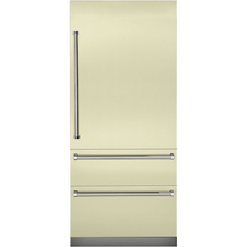 Viking - Professional 7 Series 20 Cu. Ft. Bottom-Freezer Built-In Refrigerator - Vanilla cream