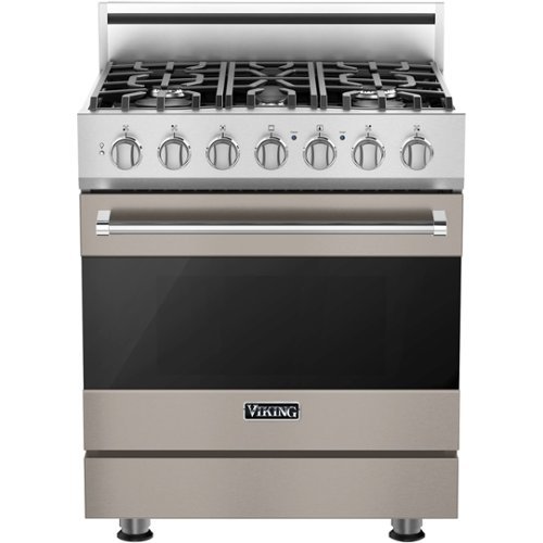 Viking - 3 Series 4.0 Cu. Ft. Freestanding LP Gas Convection Range with Self-Cleaning - Pacific Gray