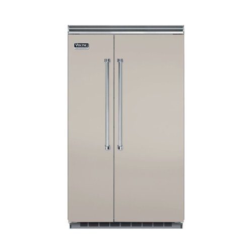 Viking - Professional 5 Series Quiet Cool 29.1 Cu. Ft. Side-by-Side Built-In Refrigerator - Pacific Gray