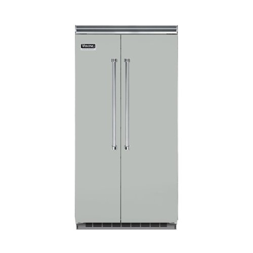 Viking - Professional 5 Series Quiet Cool 25.3 Cu. Ft. Side-by-Side Built-In Refrigerator - Arctic gray