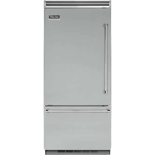 Viking - Professional 5 Series Quiet Cool 20.4 Cu. Ft. Bottom-Freezer Built-In Refrigerator - Arctic Gray