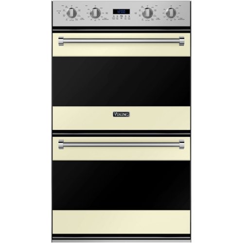 Viking - 3 Series 30" Built-In Double Electric Convection Wall Oven - Vanilla cream