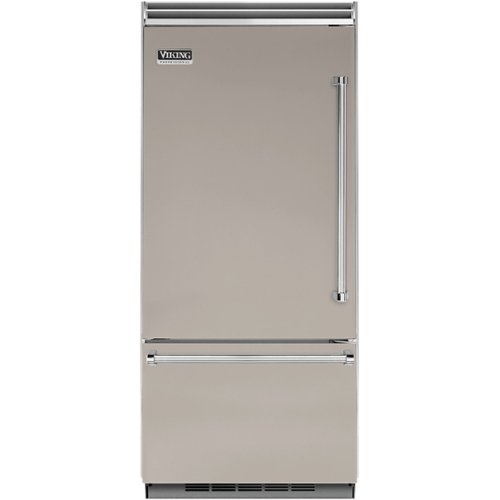Viking - Professional 5 Series Quiet Cool 20.4 Cu. Ft. Bottom-Freezer Built-In Refrigerator - Pacific Gray