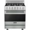 Viking - 3 Series 4.7 Cu. Ft. Self-Cleaning Freestanding Dual Fuel Convection Range - Arctic Gray-Front_Standard