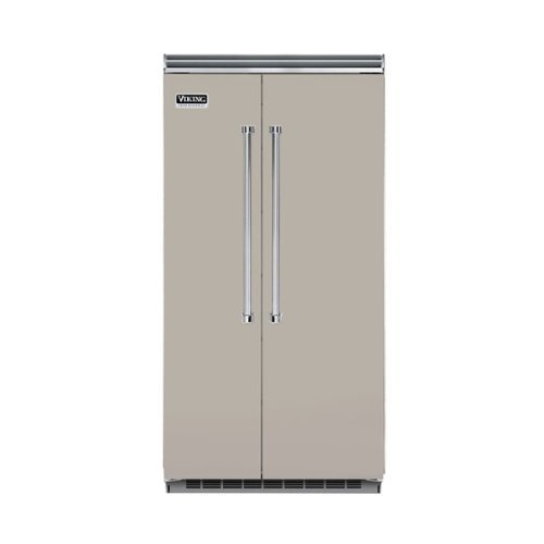 Viking - Professional 5 Series Quiet Cool 25.3 Cu. Ft. Side-by-Side Built-In Refrigerator - Pacific Gray