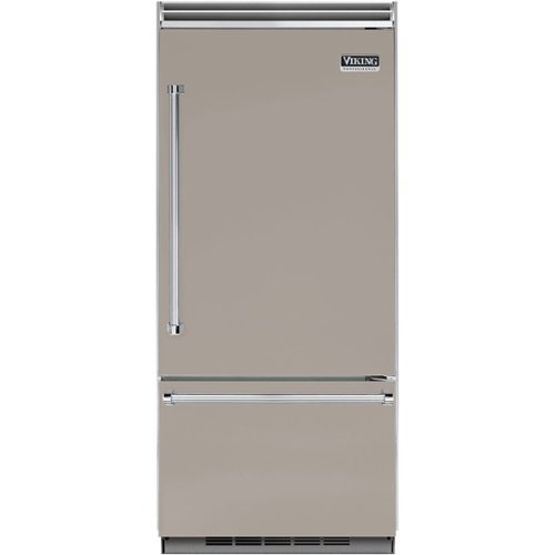 Viking - Professional 5 Series Quiet Cool 20.4 Cu. Ft. Bottom-Freezer Built-In Refrigerator - Pacific Gray