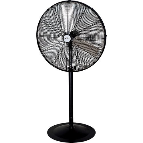 Royal Sovereign - Commercial Pedestal Fan 30" - Black, Gray-Front_Standard 