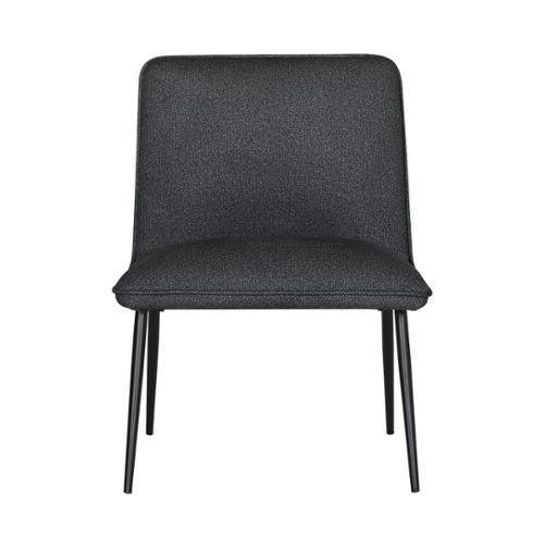 Studio Designs - 4-Leg 100% Polyester Accent Chair - Charcoal Gray