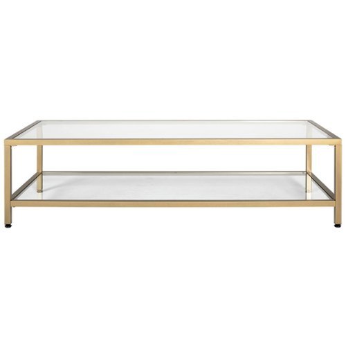 Studio Designs - Camber Rectangular Modern Tempered Glass Coffee Table - Clear