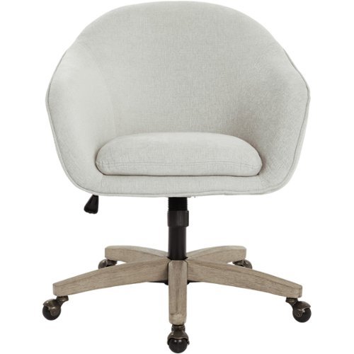 AveSix - Nora 5-Pointed Star Plush Padded Office Chair - Dove