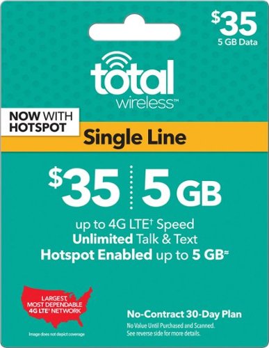  Total Wireless - $35 Unlimited 30-Day Plan - Green