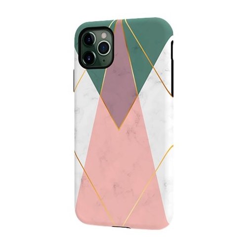 ArtsCase - StrongFit Designers Tough S Fashion Marble Case for Apple® iPhone® 11 Pro Max - Pink/Green/Gray/Gold