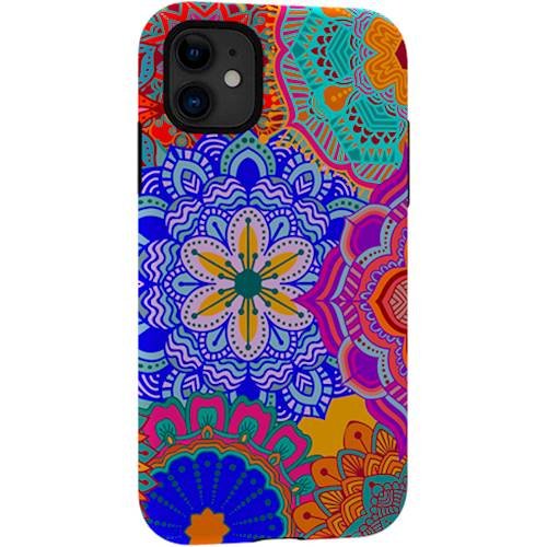 ArtsCase - StrongFit Designers Tough S Mandalas Party 7 Case for Apple® iPhone® 11 - Yellow/Red/Purple/Pink/Orange/Green/Blue